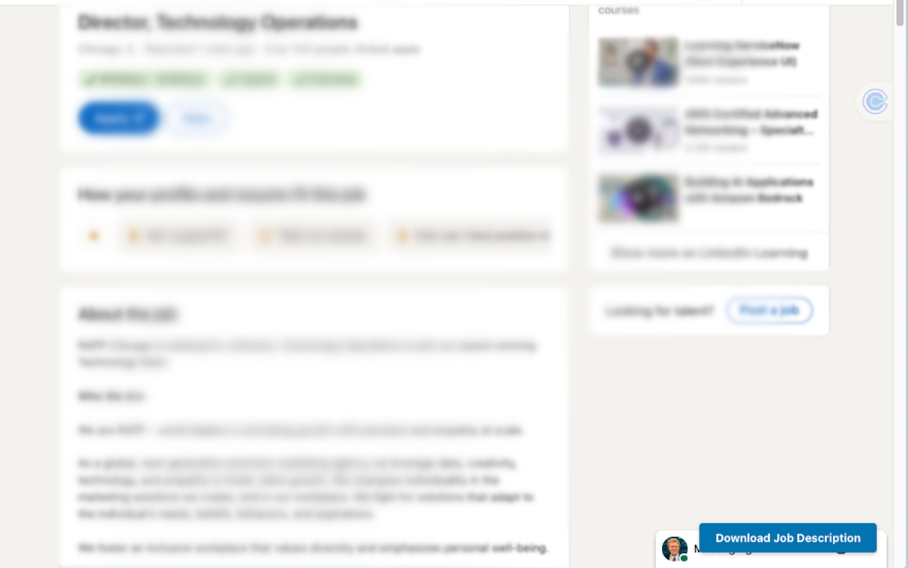 LinkedIn Job Downloader Screenshot